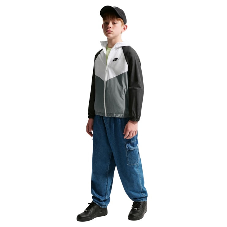 Jaqueta Nike Corta Vento Repel Infantil - Preta/Branca