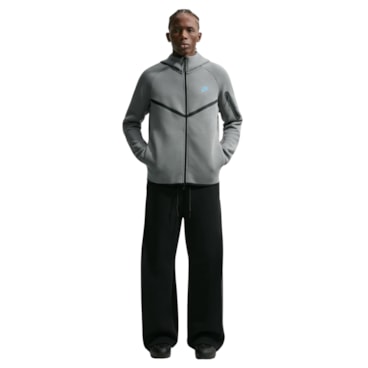 Jaqueta Nike Tech Windrunner Masculina - Cinza