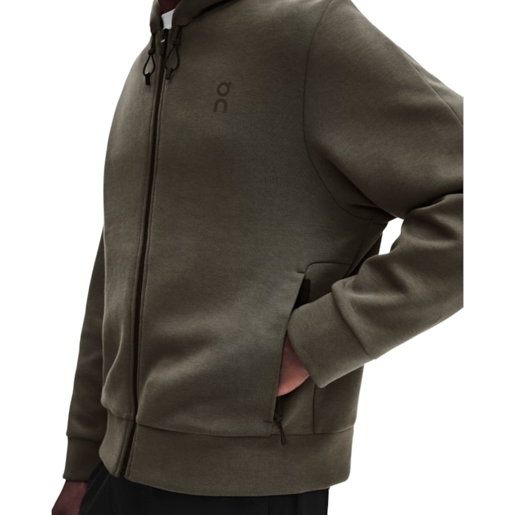Jaqueta On Focus Tec Zip Hoodie Masculina - Verde Escuro