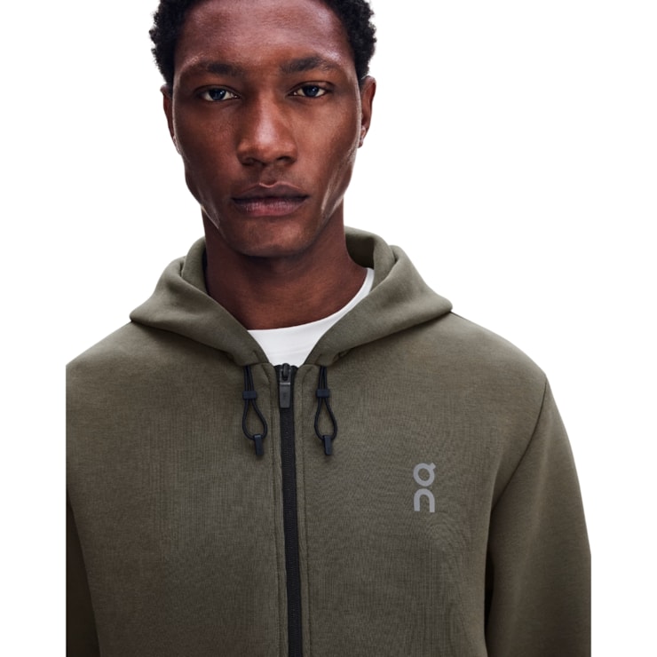 Jaqueta On Focus Tec Zip Hoodie Masculina - Verde Escuro