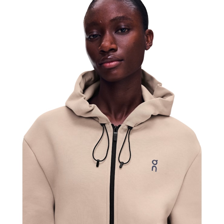 Jaqueta On Focus Tech Zip Hoodie Feminina - Bege