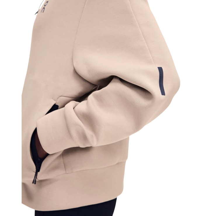 Jaqueta On Focus Tech Zip Hoodie Feminina - Bege