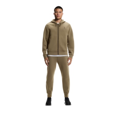 Jaqueta On Focus Tech Zip Hoodie Masculino - Caqui