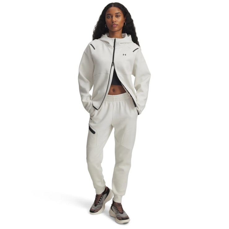 Jaqueta Under Armour Unstoppable Fleece Feminina - Branca