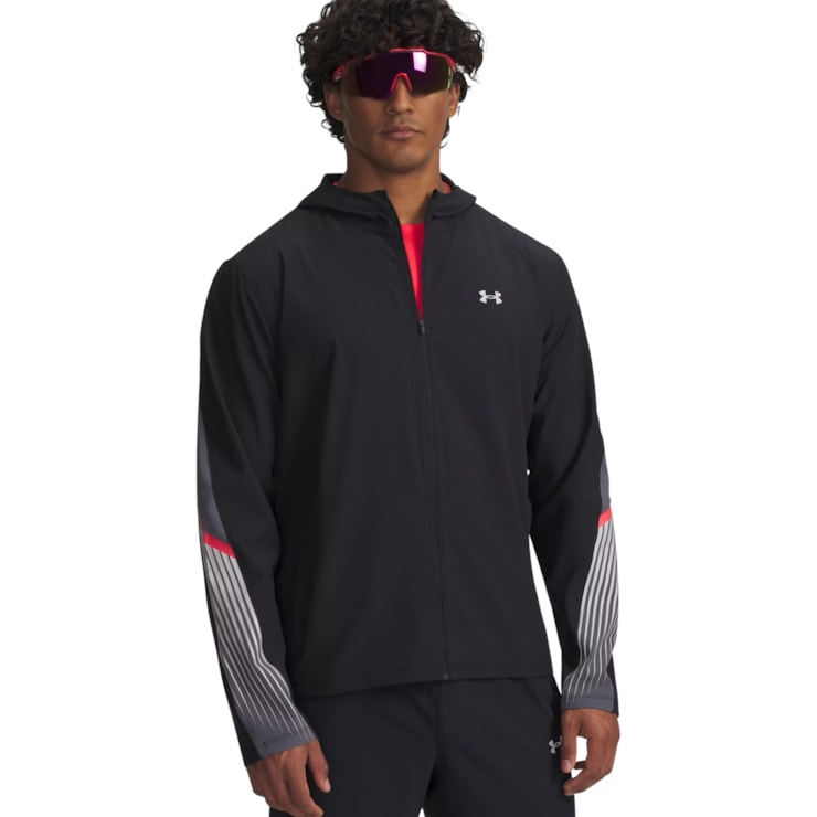Jaqueta Under Armour Velociti Storm Masculina - Preta/Cinza