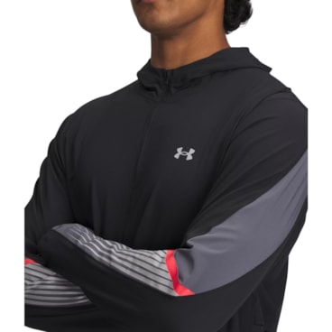 Jaqueta Under Armour Velociti Storm Masculina - Preta/Cinza