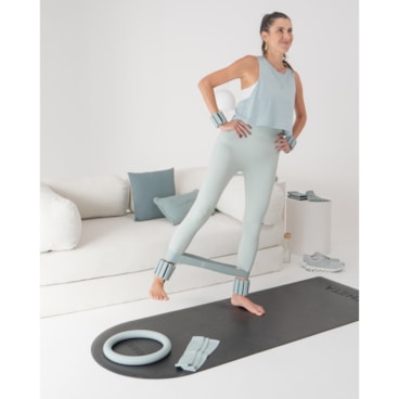 Kit Elástico Theta Band 5 Unidades Feminino - Azul