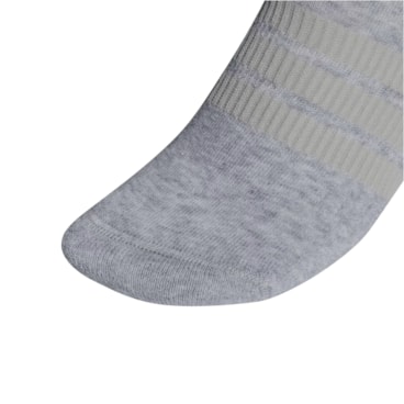 Kit Meia Adidas Cano Médio 3 Pares Unissex - Preta/Branca