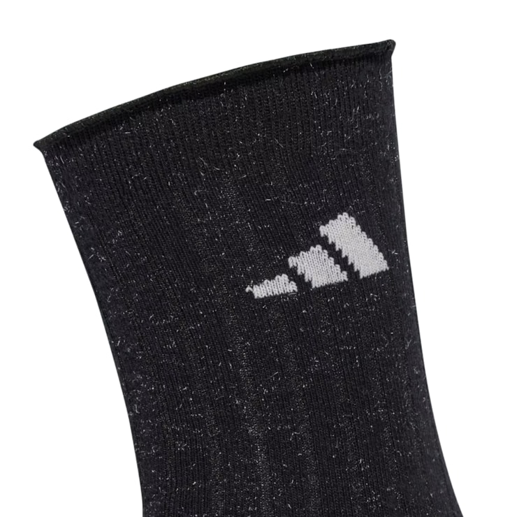 Kit Meia Adidas Glow 2 Pares Unissex - Branca/Preta