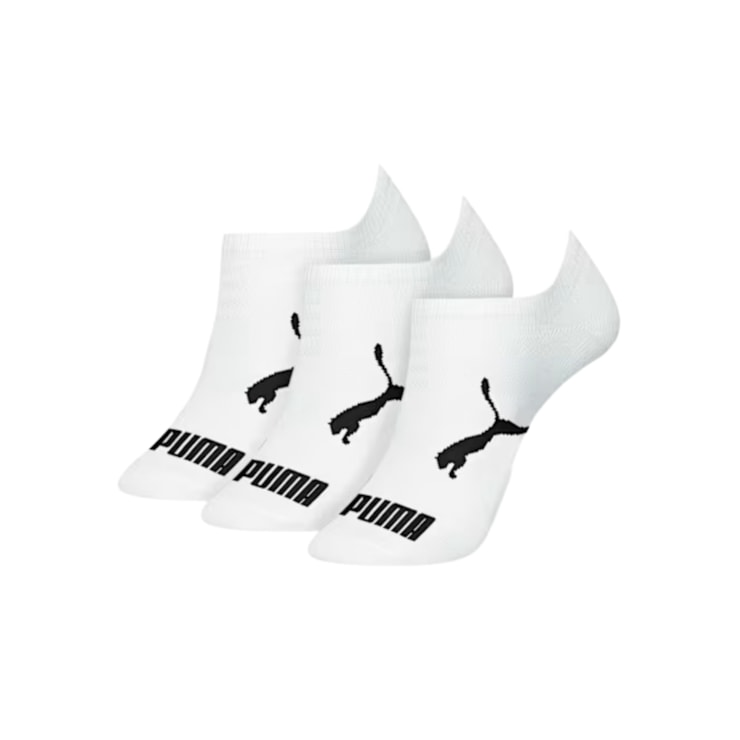 Kit Meia Meia Puma Sapatilha 3 Pares Infantil - Branca