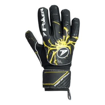 Luva de Goleiro Poker Training Spider Infantil - Preto/Amarelo