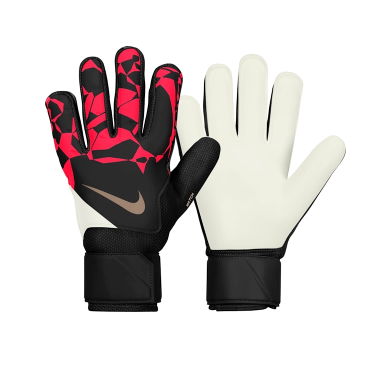 Luva Goleiro Nike Match Unissex - Preta/Vermelha