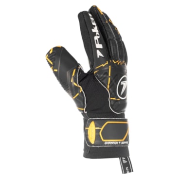 Luva Goleiro Poker Multiterreno Champion 9 Pro Unissex - Preta/Dourada