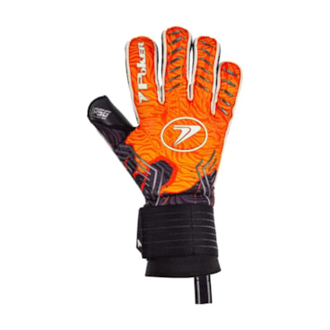 Luva Goleiro Poker Profissional Breath Unissex - Preta/Laranja