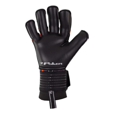 Luva Goleiro Poker Profissional Breath Unissex - Preta/Laranja