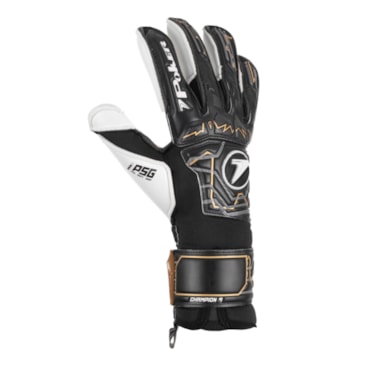 Luva Goleiro Poker Profissional Champion 9 Unissex - Preta/Dourada