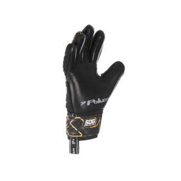 Luva Goleiro Poker Semi Profissional Multiterreno Champion 9 Infantil - Preta