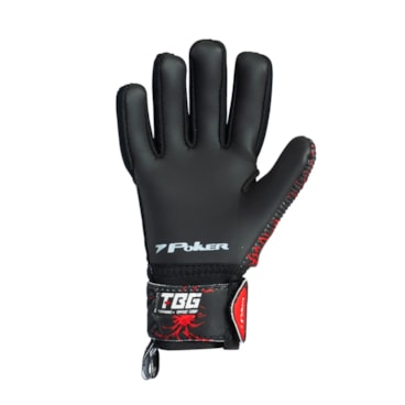 Luva Goleiro Poker Training Spider Jr Infantil - Preta/Vermelha