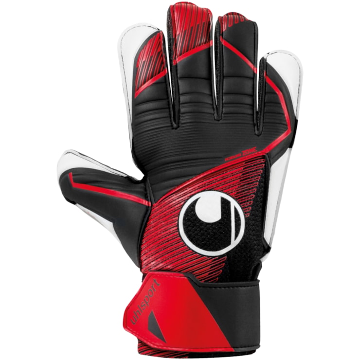 Luva Goleiro Uhlsport Powerline Starter Soft Unissex - Preto/Vermelho