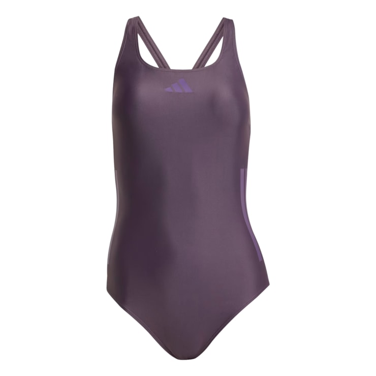 Maiô Adidas Costas Em C 3 Listras Feminino - Roxo