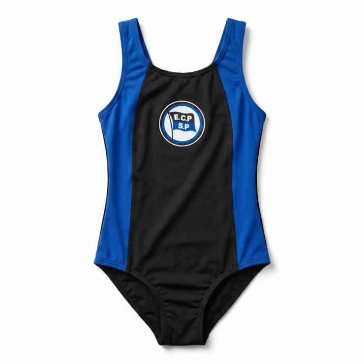 Maiô Esporte Clube Pinheiros Infantil - Preto/Azul Royal