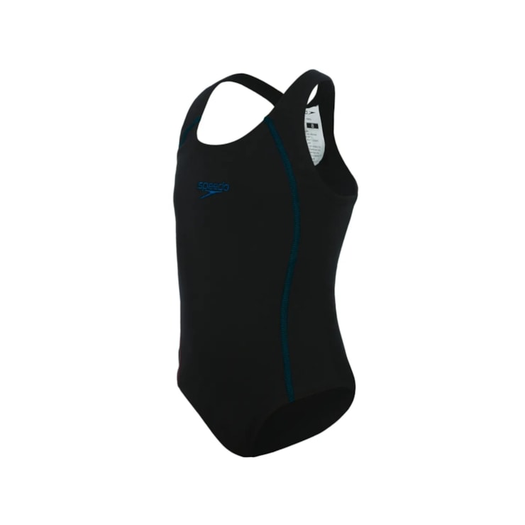 Maiô Speedo Acqua Basic Infantil - Preto