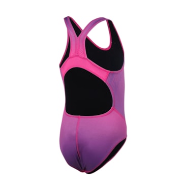 Maiô Speedo Alça Larga Net Infantil - Rosa Shock