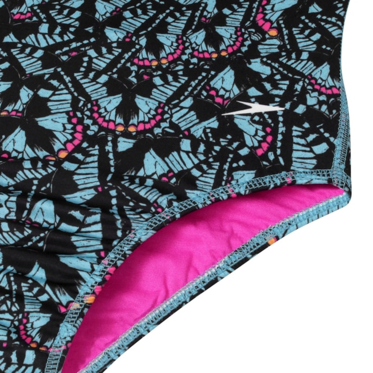Maiô Speedo Cross Little Papillons Borboleta Feminina - Azul