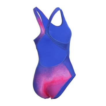 Maiô Speedo High Speed X Particle Feminino - Rosa/Roxo