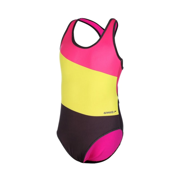 Maiô Speedo Synesthesia Infantil - Pink/Multicolor