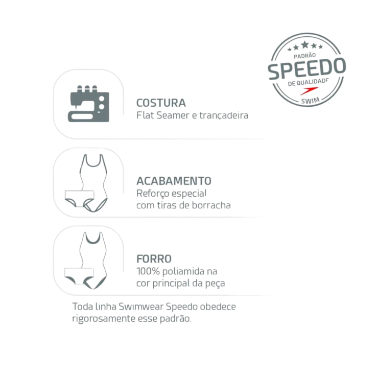 Maiô Speedo Vital III Infantil - Azul Marinho