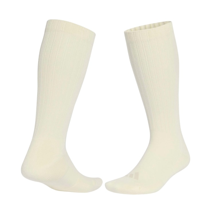 Meia Adidas Cano Alto Treino Feminina - Bege