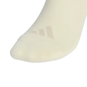 Meia Adidas Cano Alto Treino Feminina - Bege