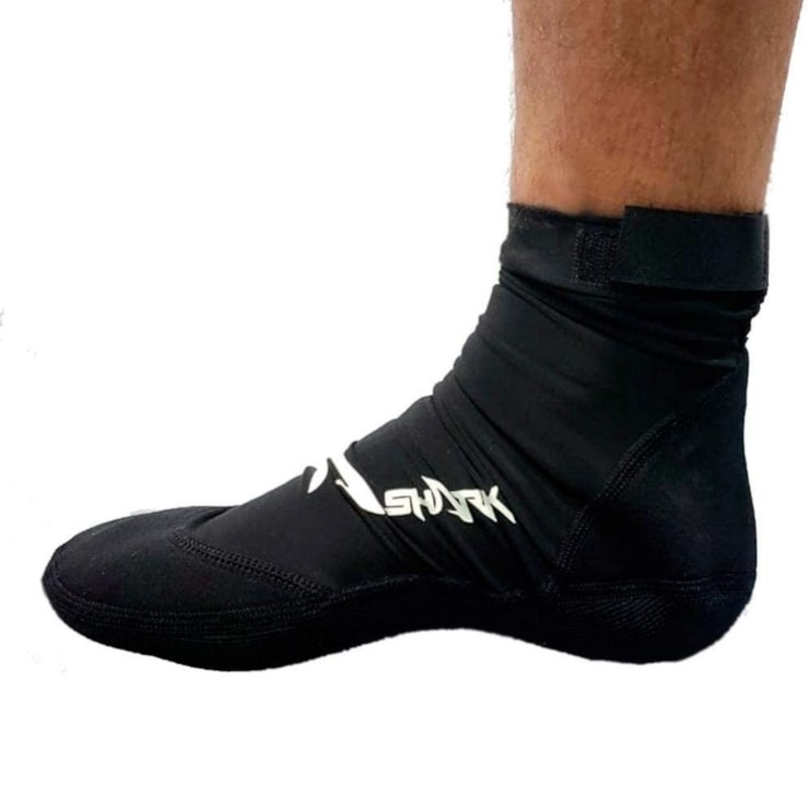 Meia De Beach Tennis Shark Unissex - Preta
