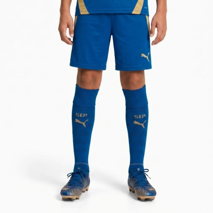 Meião Palmeiras III 26/27 Puma Infantil - Azul