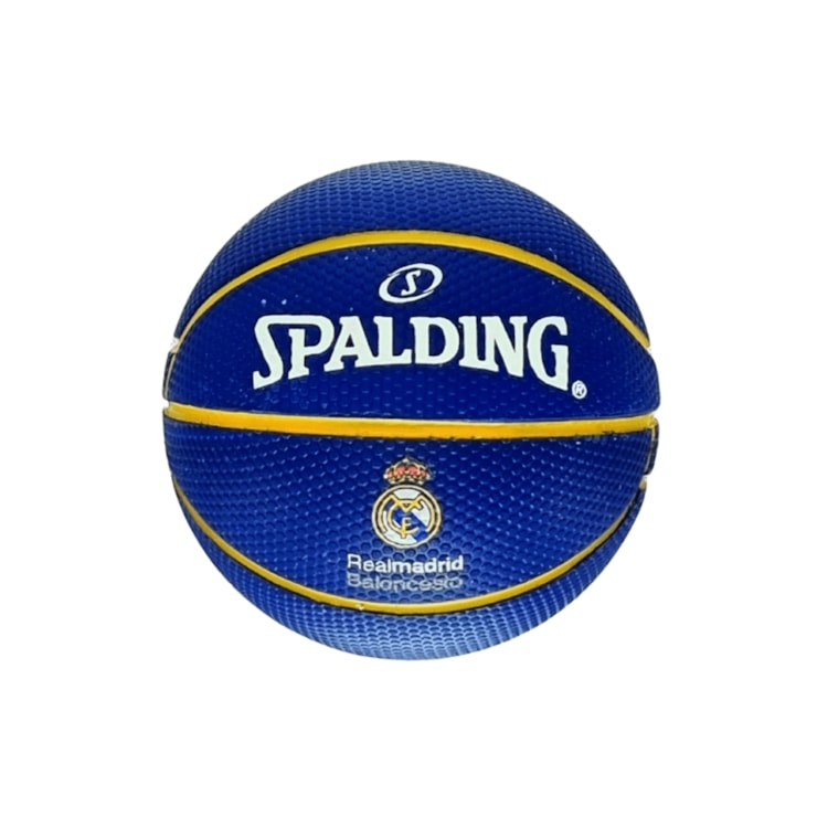 Mini Bola Real Madrid Spalding Basquete Unissex - Azul