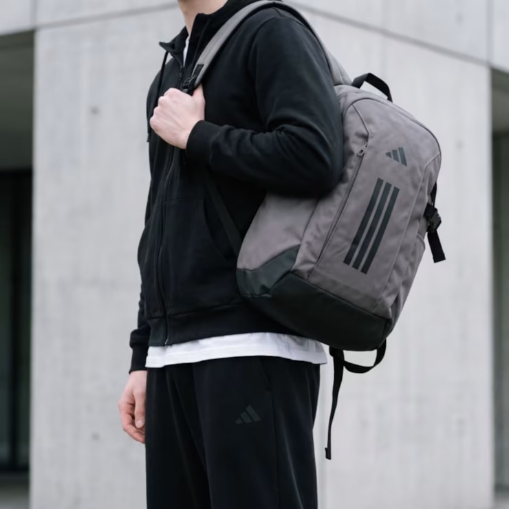 Mochila Adidas Power VIII 26.5L Unissex - Cinza