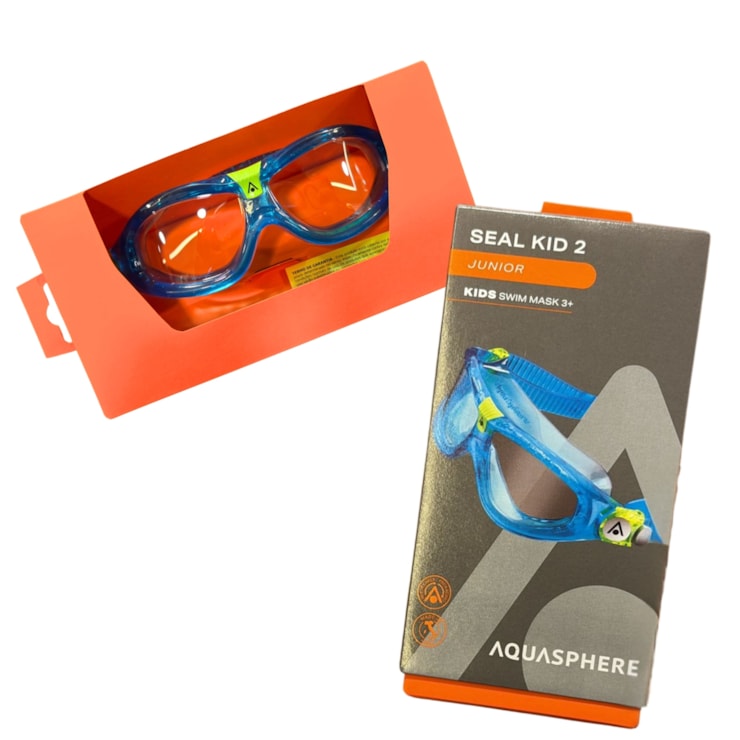 Óculos De Natação Aquasphere Seal Kid 2 Infantil - Azul/Verde