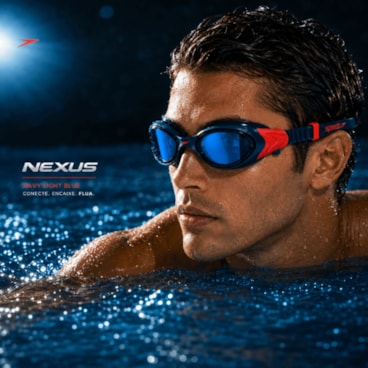 Óculos De Natação Speedo Nexus Unissex - Azul Marinho