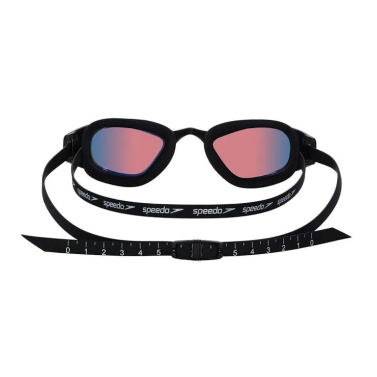 Óculos De Natação Speedo Swag Unissex - Preto Revo Red