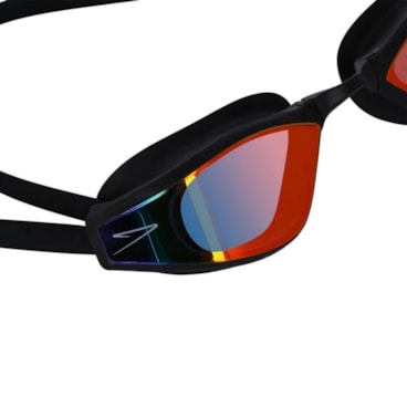 Óculos De Natação Speedo Swag Unissex - Preto Revo Red