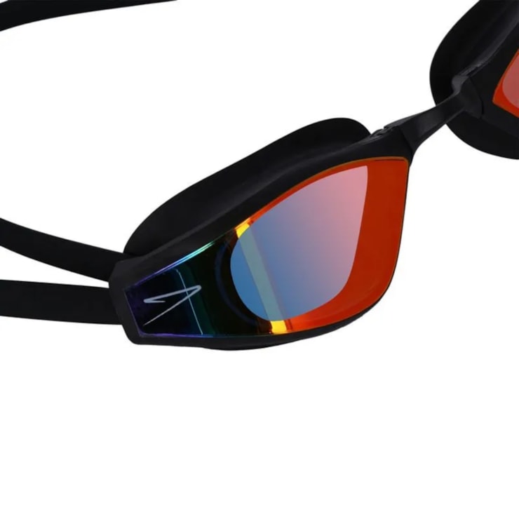 Óculos De Natação Speedo Swag Unissex - Preto Revo Red