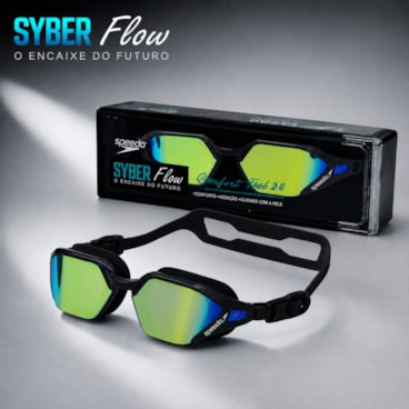 Óculos De Natação Speedo Syber Flow Unissex - Preto