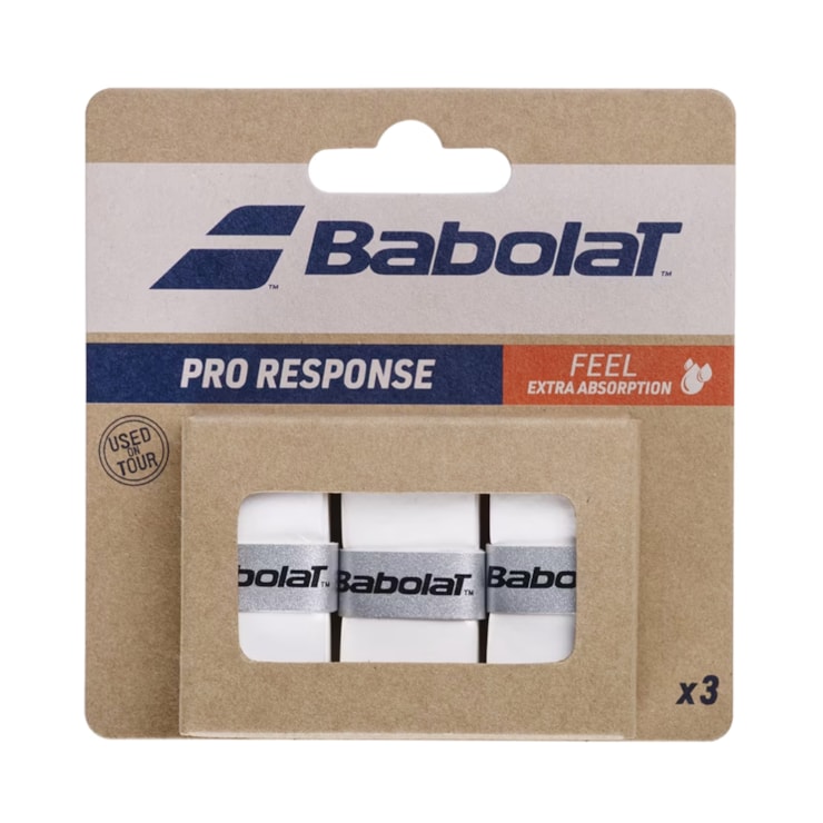 Overgrip Babolat Pro Response X3 Unissex - Branca