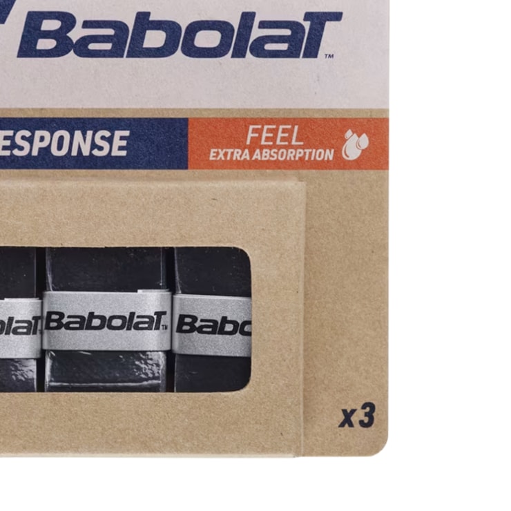 Overgrip Babolat Pro Response X3 Unissex - Preto