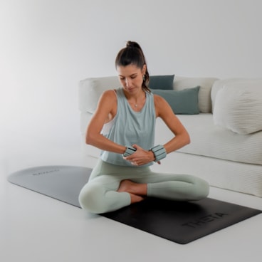 Peso de Pulso 0,5 kg Theta Par Feminino - Azul Claro