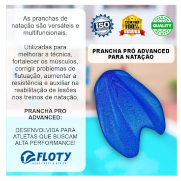 Prancha De Natação Floty Pró Advanced Unissex - Azul