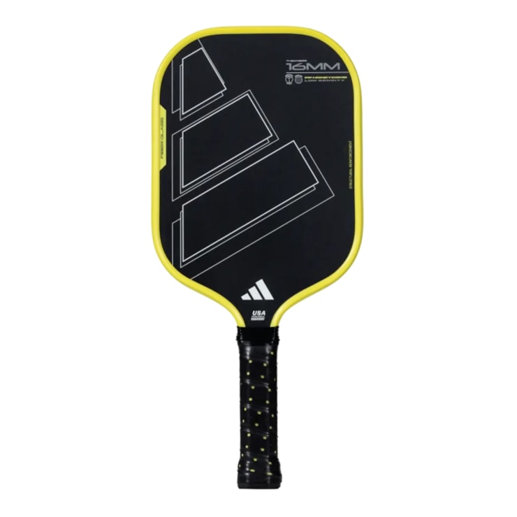 Raquete De Pickleball Adidas Rx Team Attk 2025 Unissex - Preta/Amarela