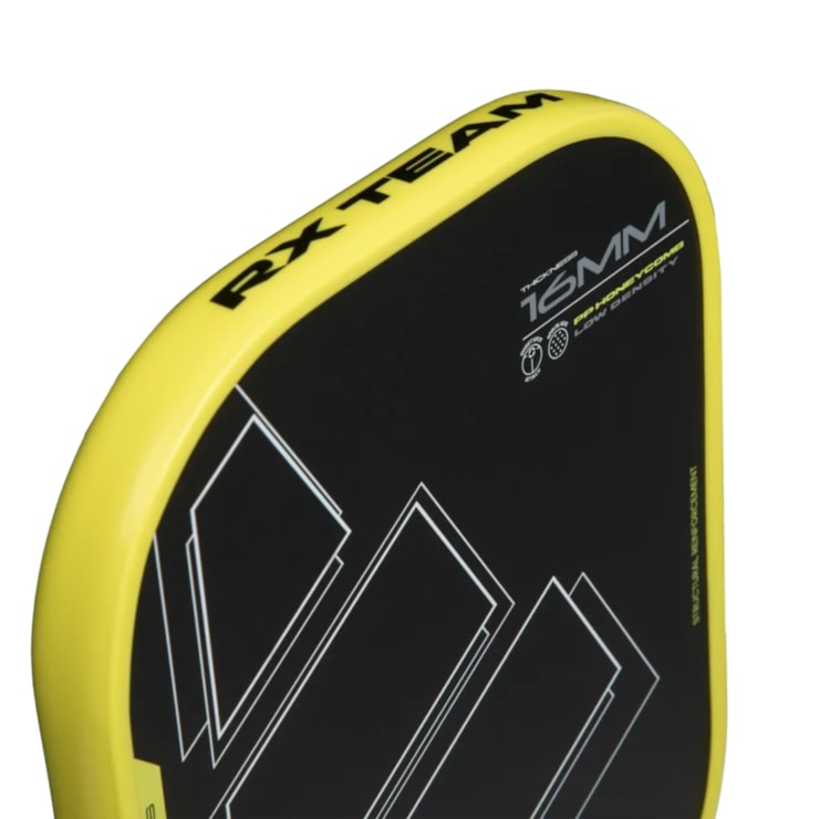 Raquete De Pickleball Adidas Rx Team Attk 2025 Unissex - Preta/Amarela