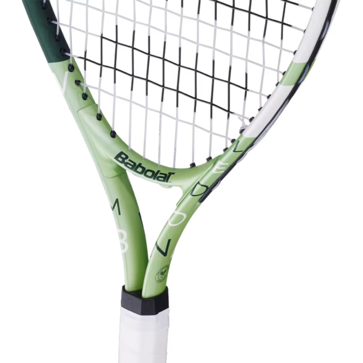 Raquete De Tênis Babolat 23 Wimbledon 2025 Com Cordas Infantil - Branca/Verde
